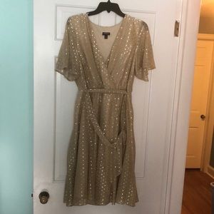 Gorgeous metallic gold dress